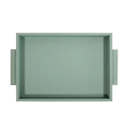 Ben Medium Smeralda Light Green Leather Tray