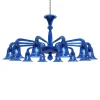 BERNINI 12-light Blue Murano Glass Chandelier