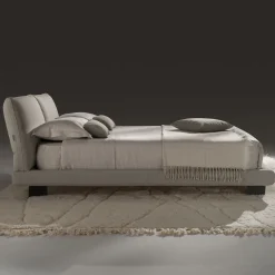 Beverly Beige Leather Bed