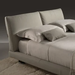 Beverly Beige Leather Bed