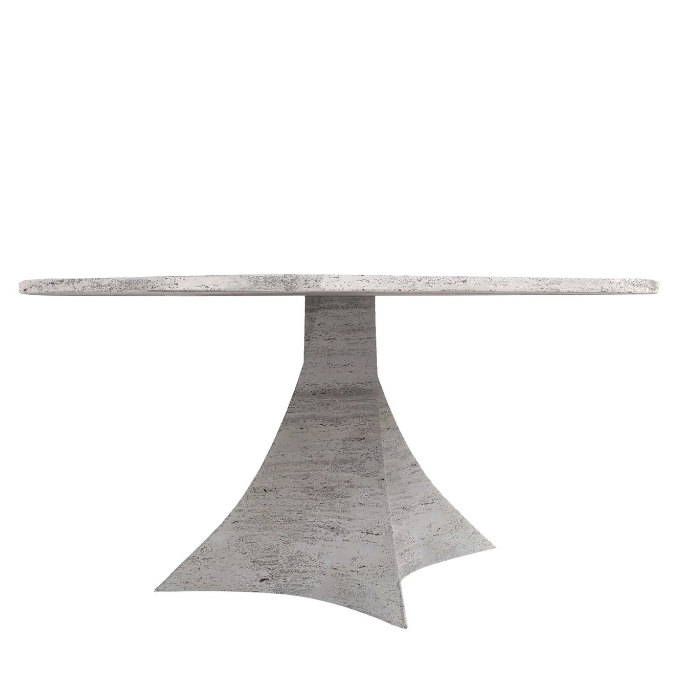 Bianca Round Travertine Table