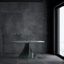 Bianca Round Verde Alpi Table