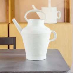 Bianco Latte 08 White Ceramic Watering Can
