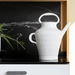 Bianco Latte 08 White Ceramic Watering Can