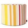 Biarritz Cylinder Multicolor Outdoor Pouf