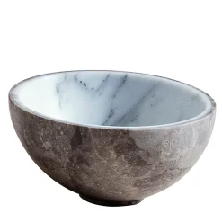 Bicolore Round Marble Bowl
