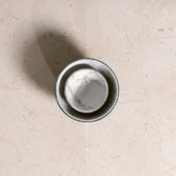 Bicolore Round Marble Bowl