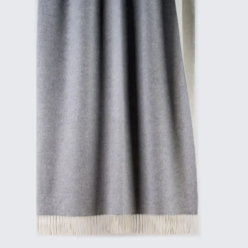 Biella Pearl Gray Blanket