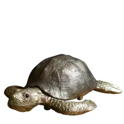 Big Turtle Brass Sculpture