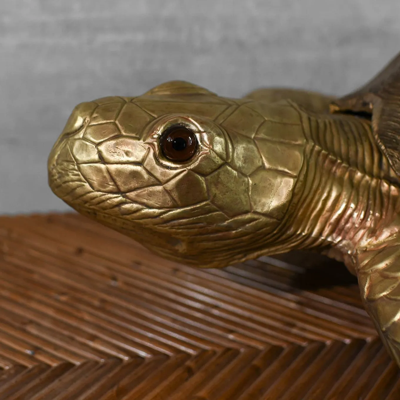 Big Turtle Brass Sculpture