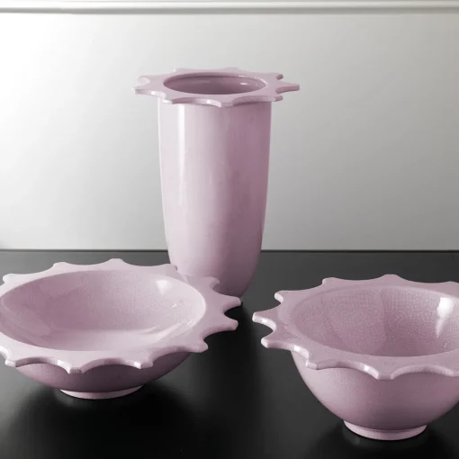 Bike Pink Ceramic Bowl