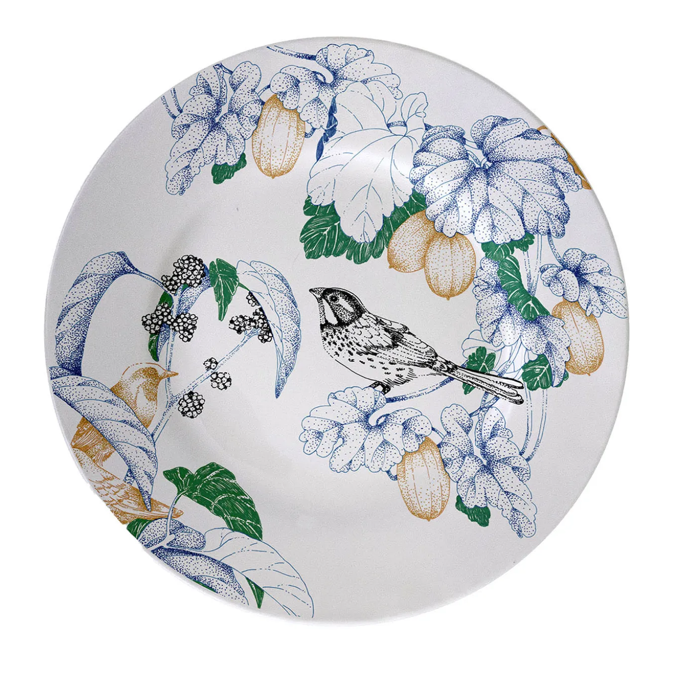 Bird Song Polychrome Dinner Plate #1