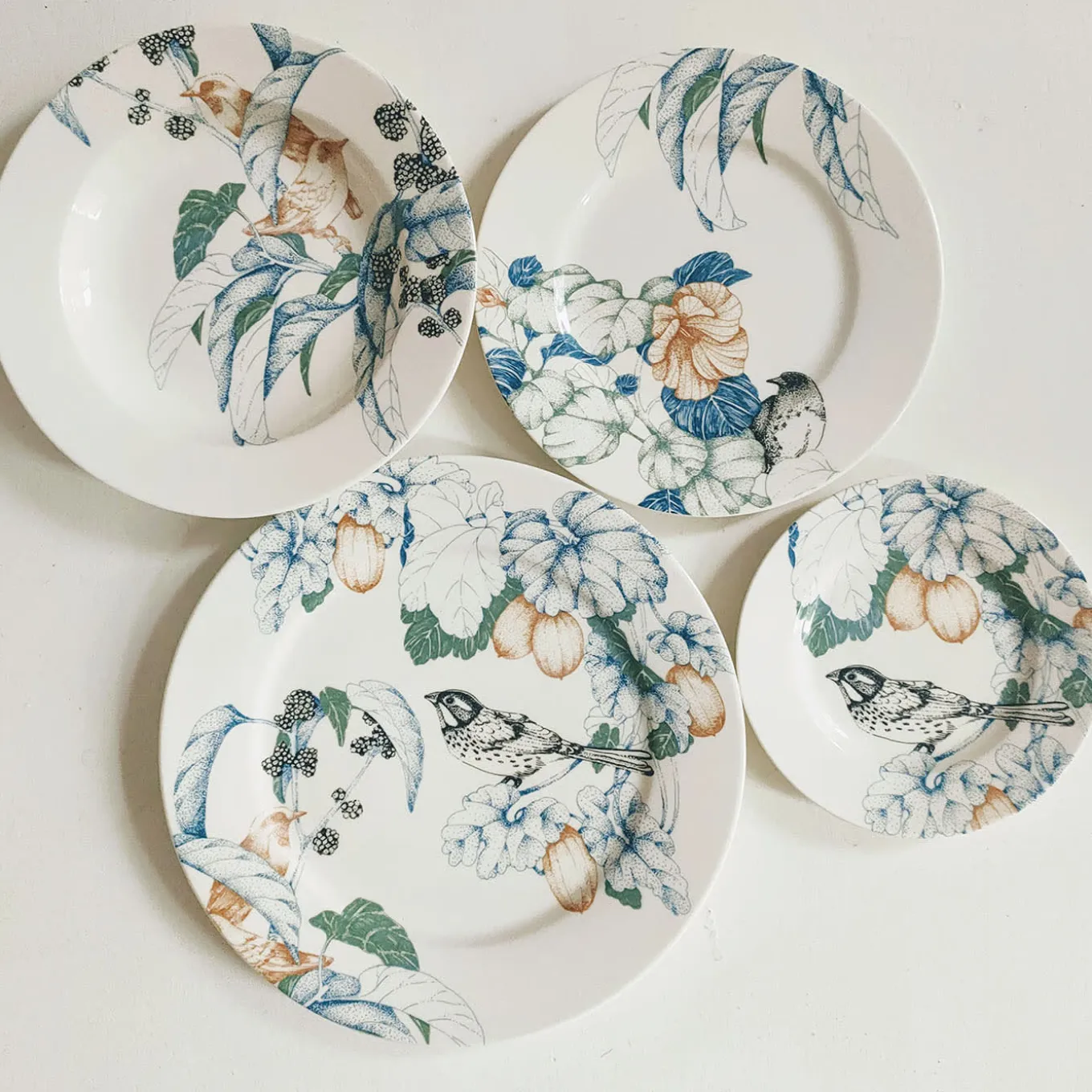 Bird Song Polychrome Dinner Plate #1