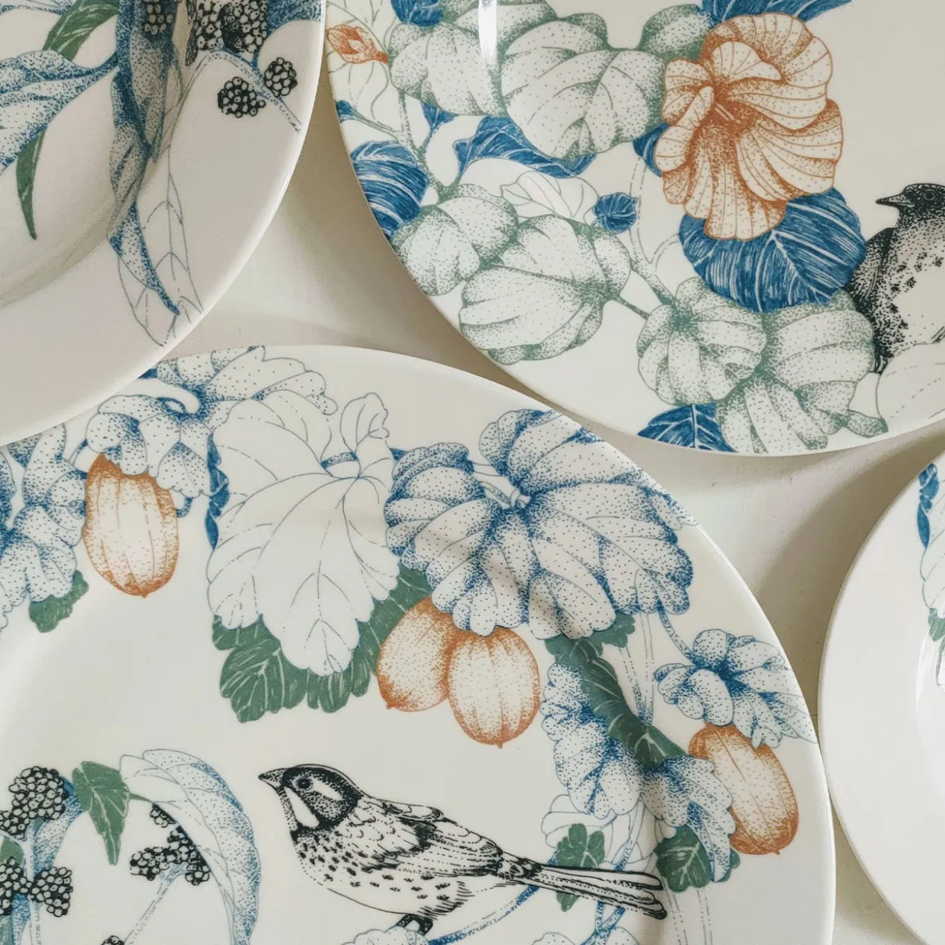 Bird Song Polychrome Dinner Plate #1