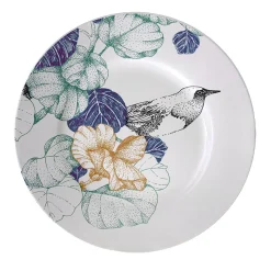 Bird Song Set of 2 Polychrome Bread Plates #1