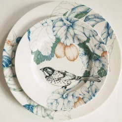 Bird Song Set of 2 Polychrome Bread Plates #2