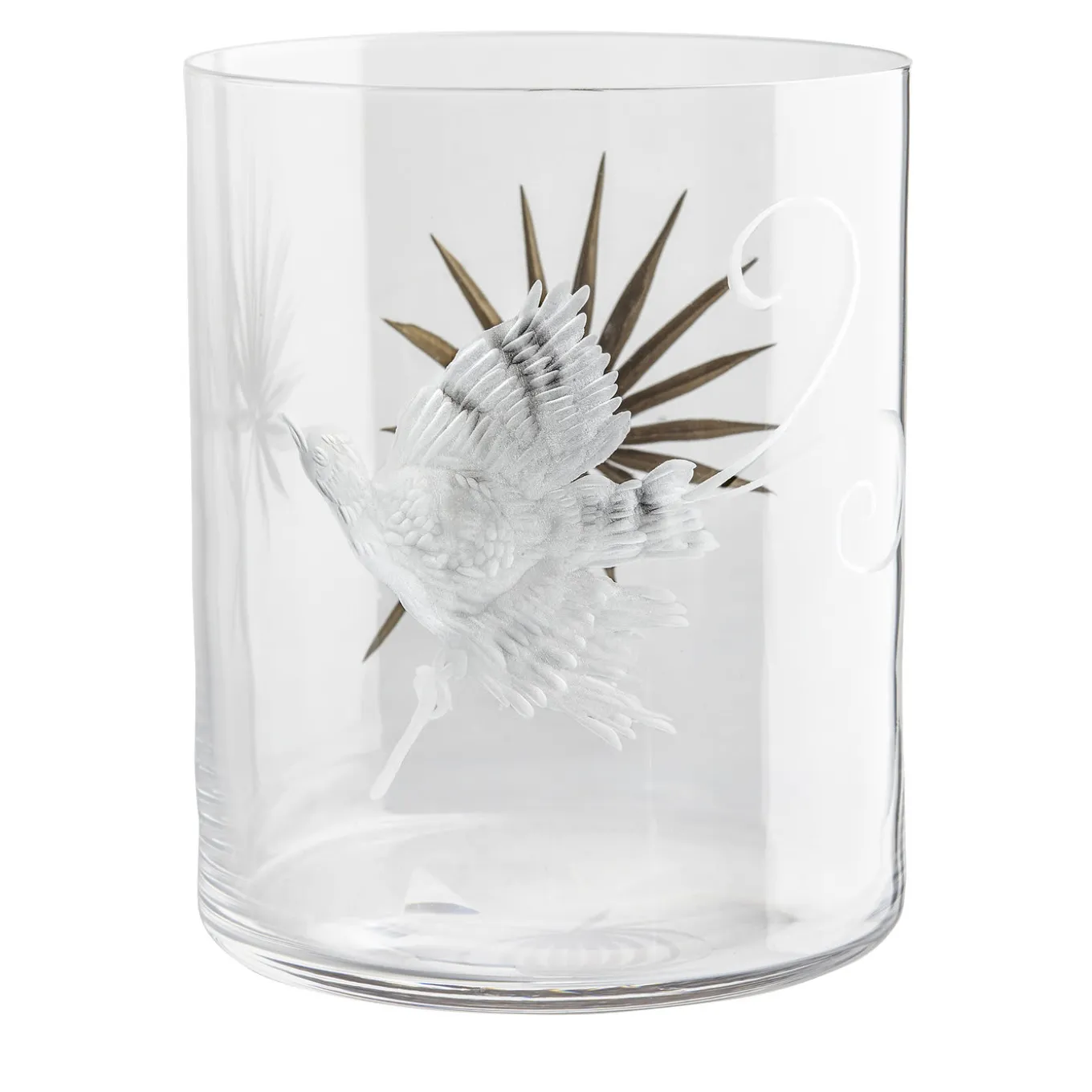 Birds of Paradise Crystal Glass #6