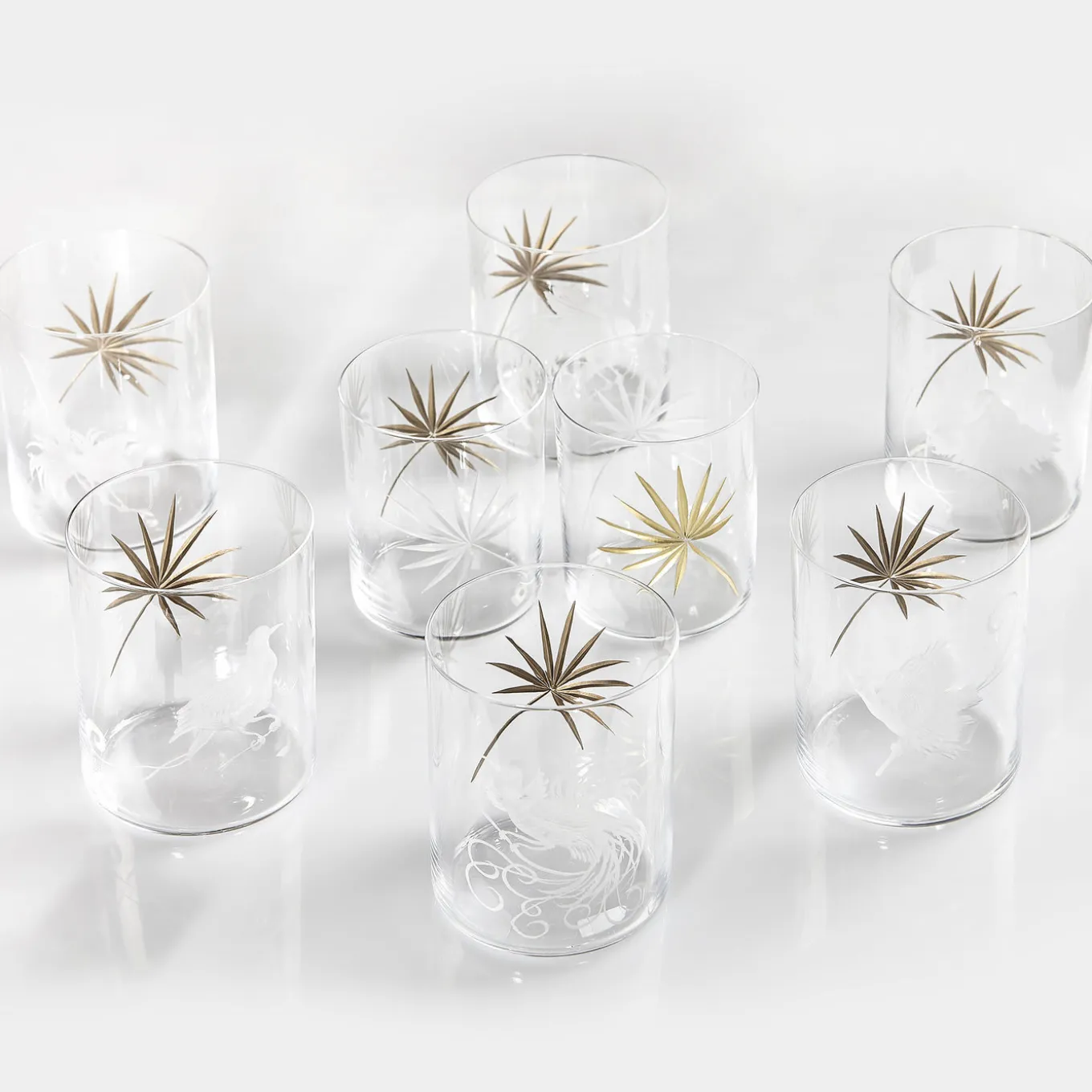 Birds of Paradise Crystal Glass #6