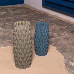 Bisanzio Blue Ceramic Vase