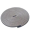 Black & White Coiled Rope Table Mat