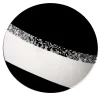 Black & White Murano Glass Decorative Plate by Andrea Orso
