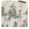Black Alien Abduction Toile de Jouy Wallpaper