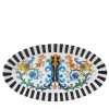 Black and White Oval Plate