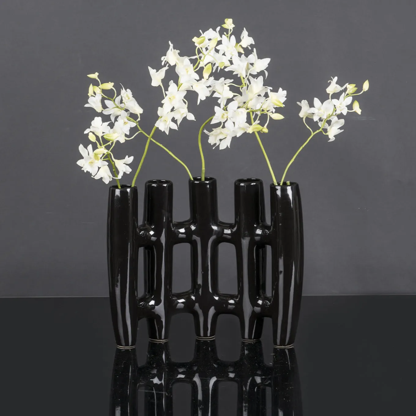 Black Bud Vase