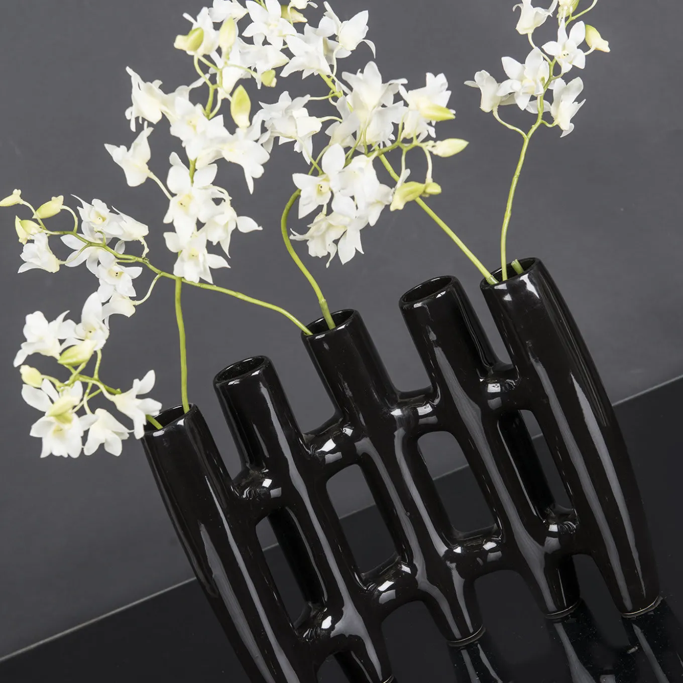 Black Bud Vase