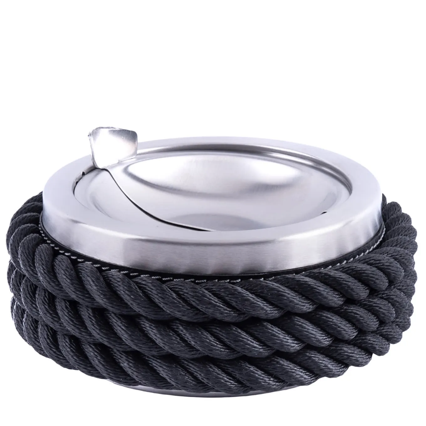 Black Concave Ashtray