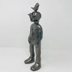 Black Deep-Sea Diver Sculpture