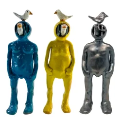 Black Deep-Sea Diver Sculpture