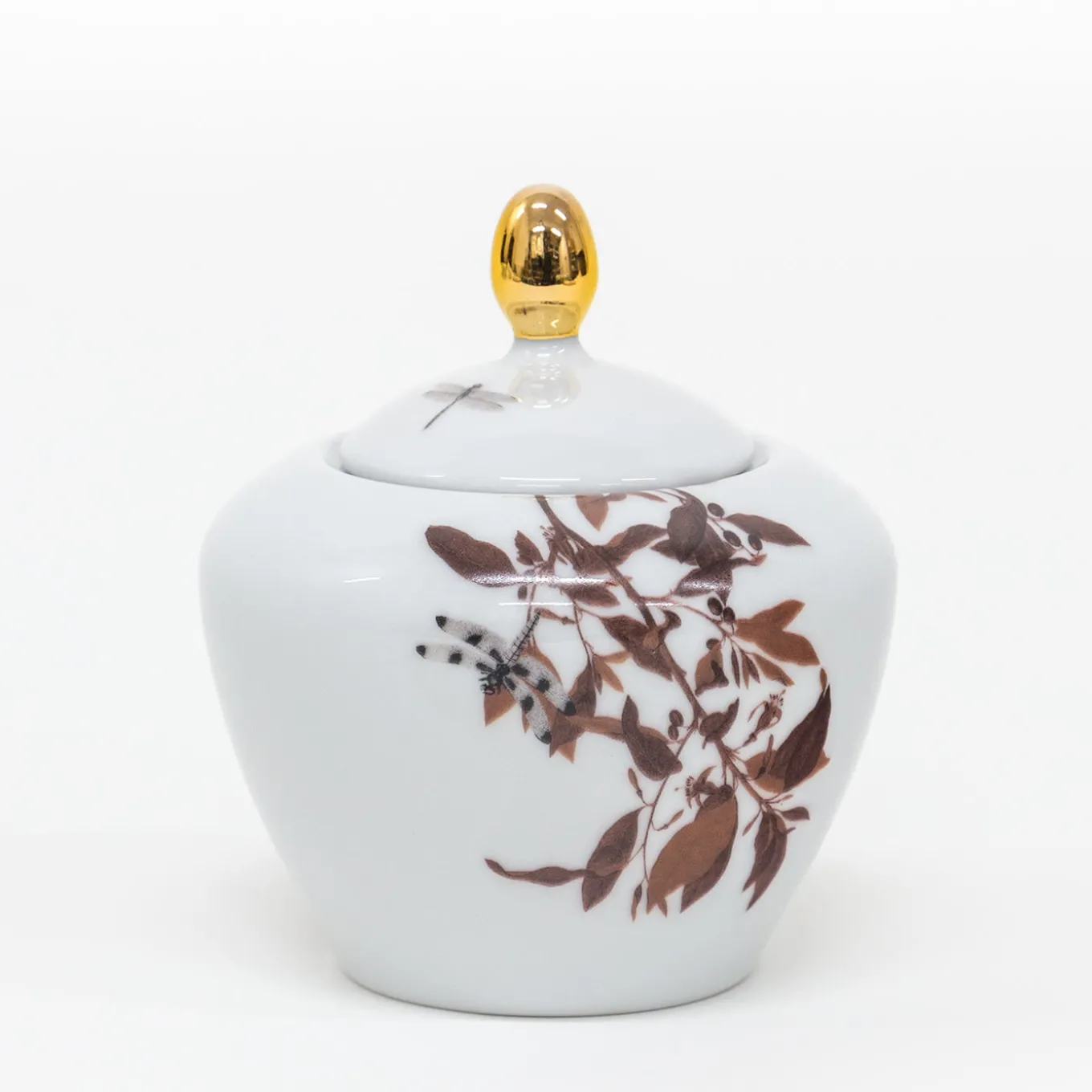 Black Dragon Pool Porcelain Tea Set With Leaves