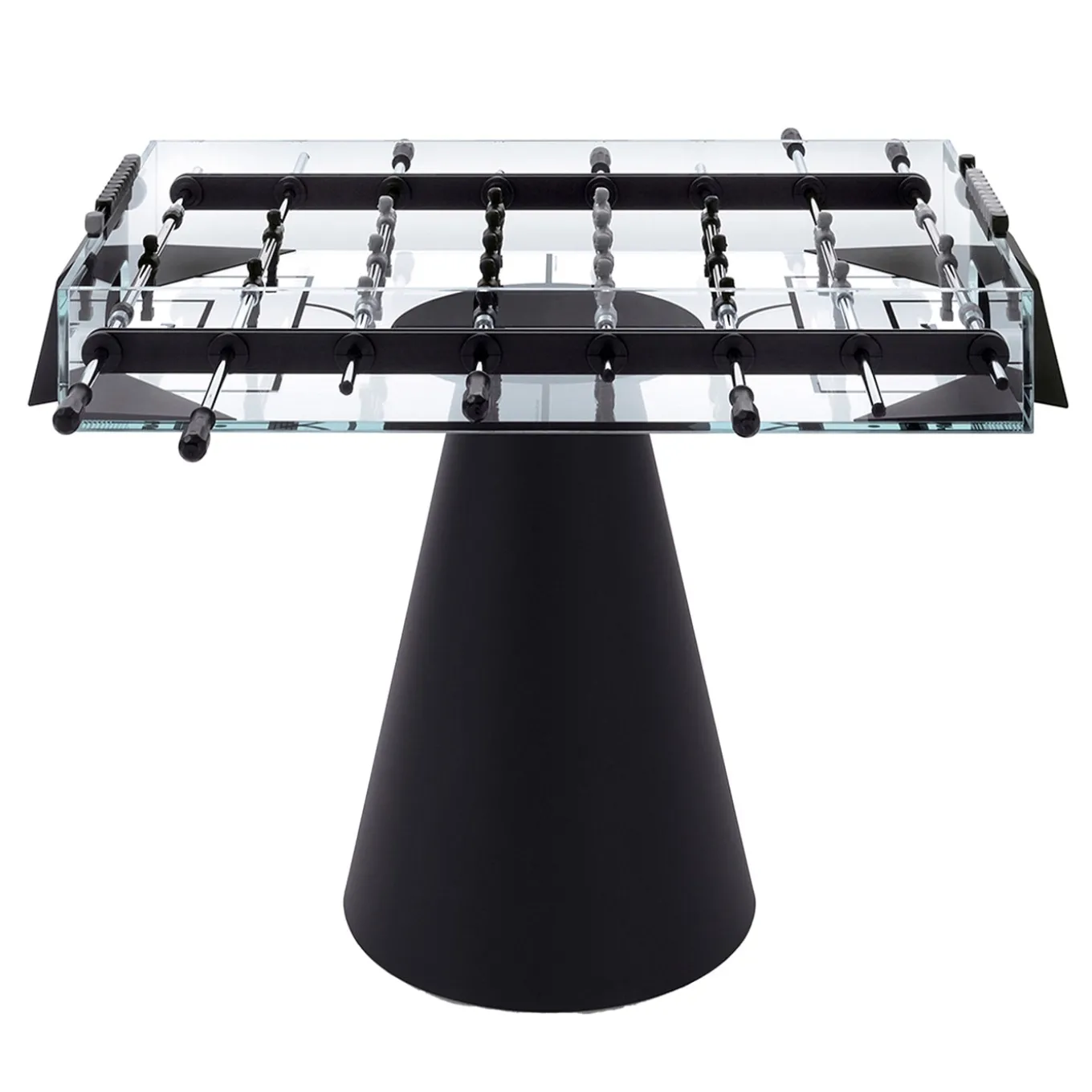 Black Foosball Table Ghost by Basaglia + Rota Nodari