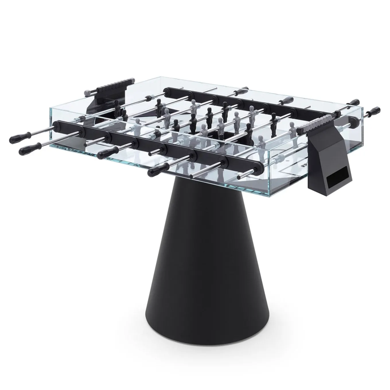 Black Foosball Table Ghost by Basaglia + Rota Nodari