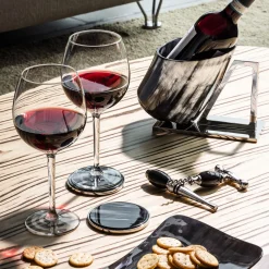 Black Horn Champagne Holder