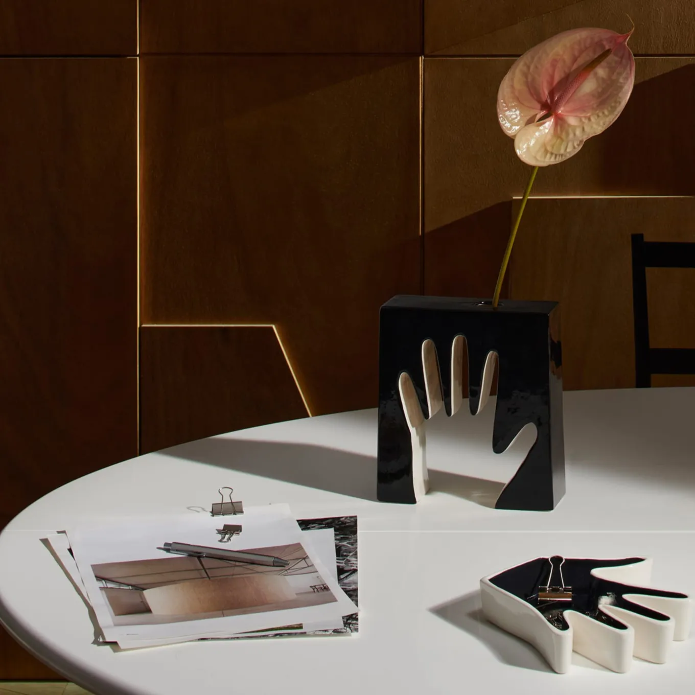 Black Impronta Tray by Ico Parisi Tray