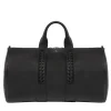 Black Leather Duffle Bag