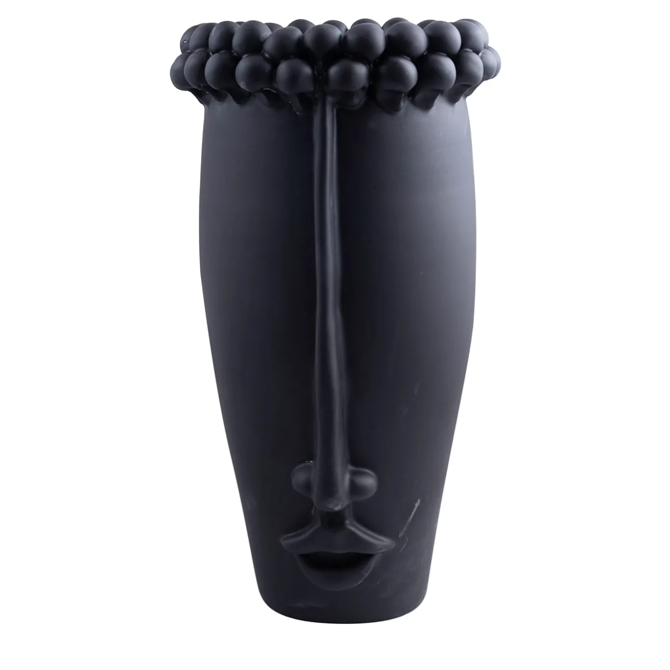 Black Long Head Vase