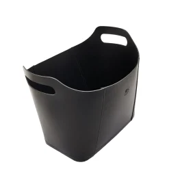 Black Magazine Holder in Leather