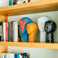 Black Monkey Head Sculpture