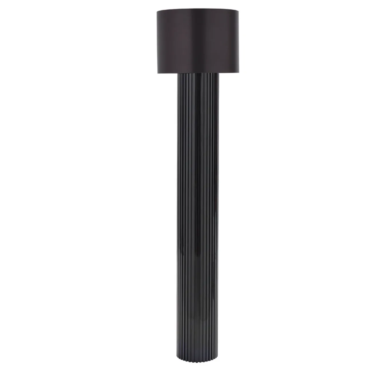 Black Riga Round Floor Lamp by Dainellistudio