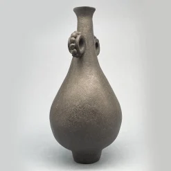 Black Stoneware Decorative Vase N.22