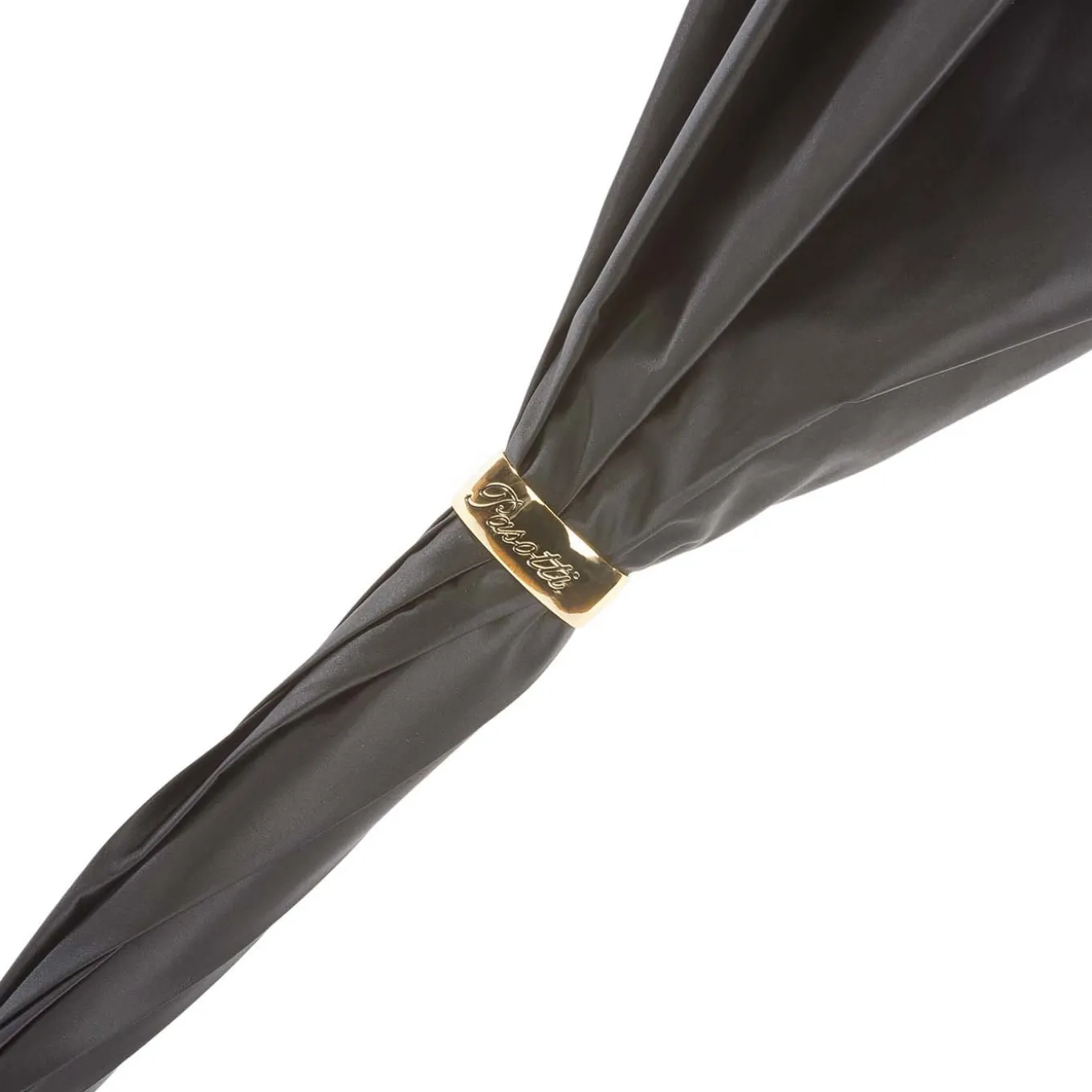 Black Umbrella with Flamingo Handle