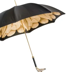 Black Umbrella with Greyhound Handle