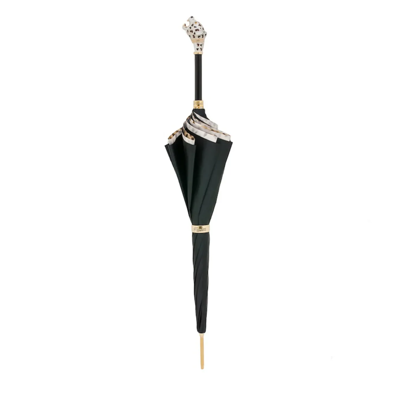 Black Umbrella with Jaguar Handle