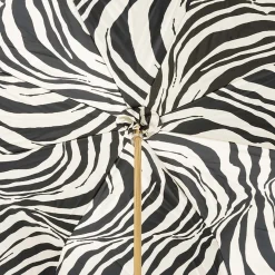 Black Umbrella with Zebra Handle