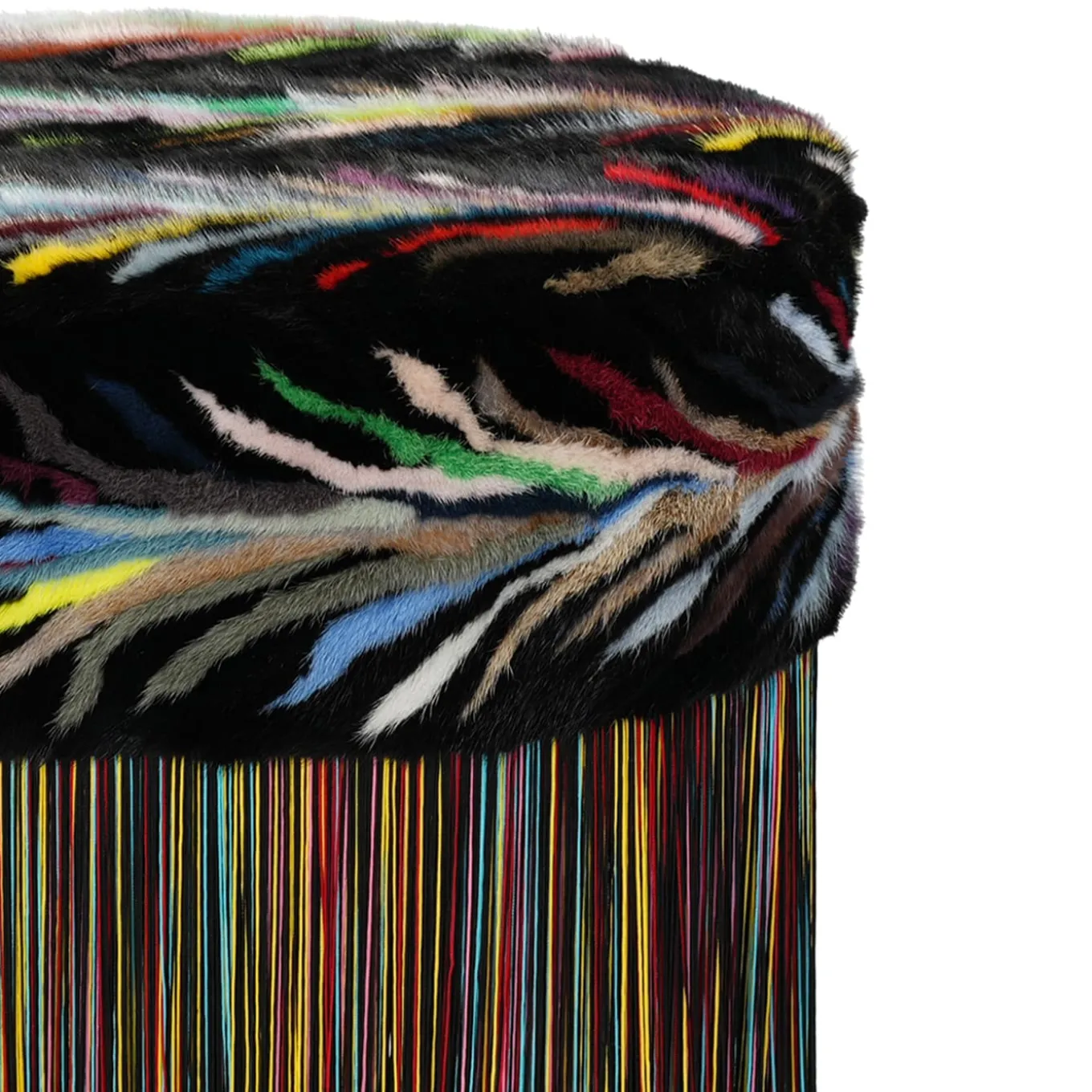 Black with Multicolor Patchwork Limited Edition Bench