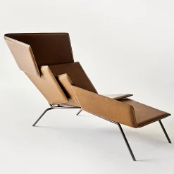 Blade Brown Chaise Longue by Ludovica + Roberto Palomba