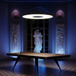 Blade Wood and Leather Tennis Table